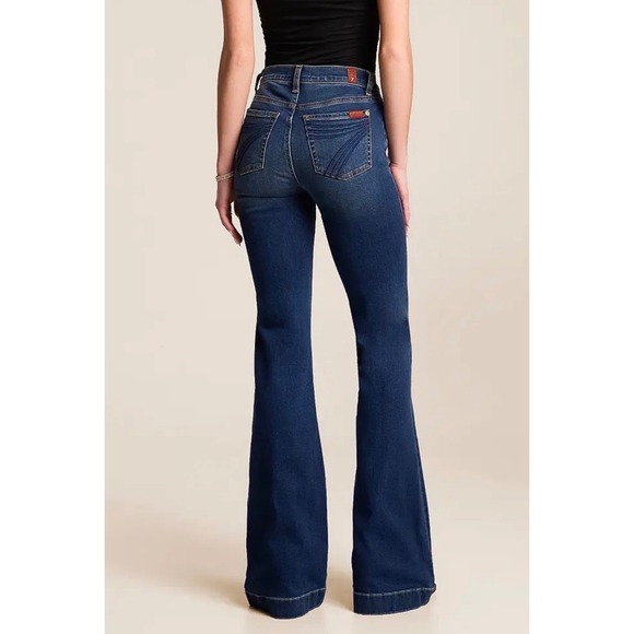 7 For All Mankind Denim - 7 For All Mankind Dojo Jeans Women 30x34 Blue Trouser Authentic Flare Leg Y2K